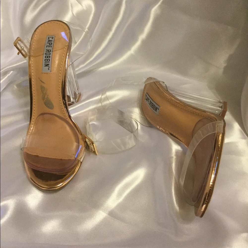 Clear sandals